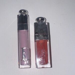 Dior Lip Glow Oil Duo - Soft Pink and Warm Orange